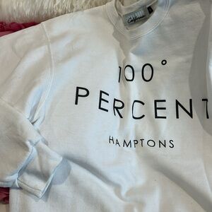 100% Hampton’s White Sweatshirt-sz M